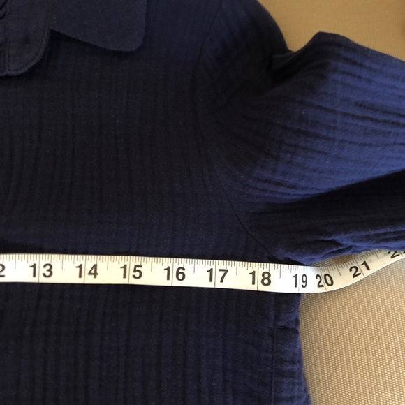 Soft Surroundings Saba Tunic Top Navy - Picture 4 of 12